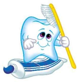 cartoon-tooth-brushing-itself-with-yellow-toothbrush